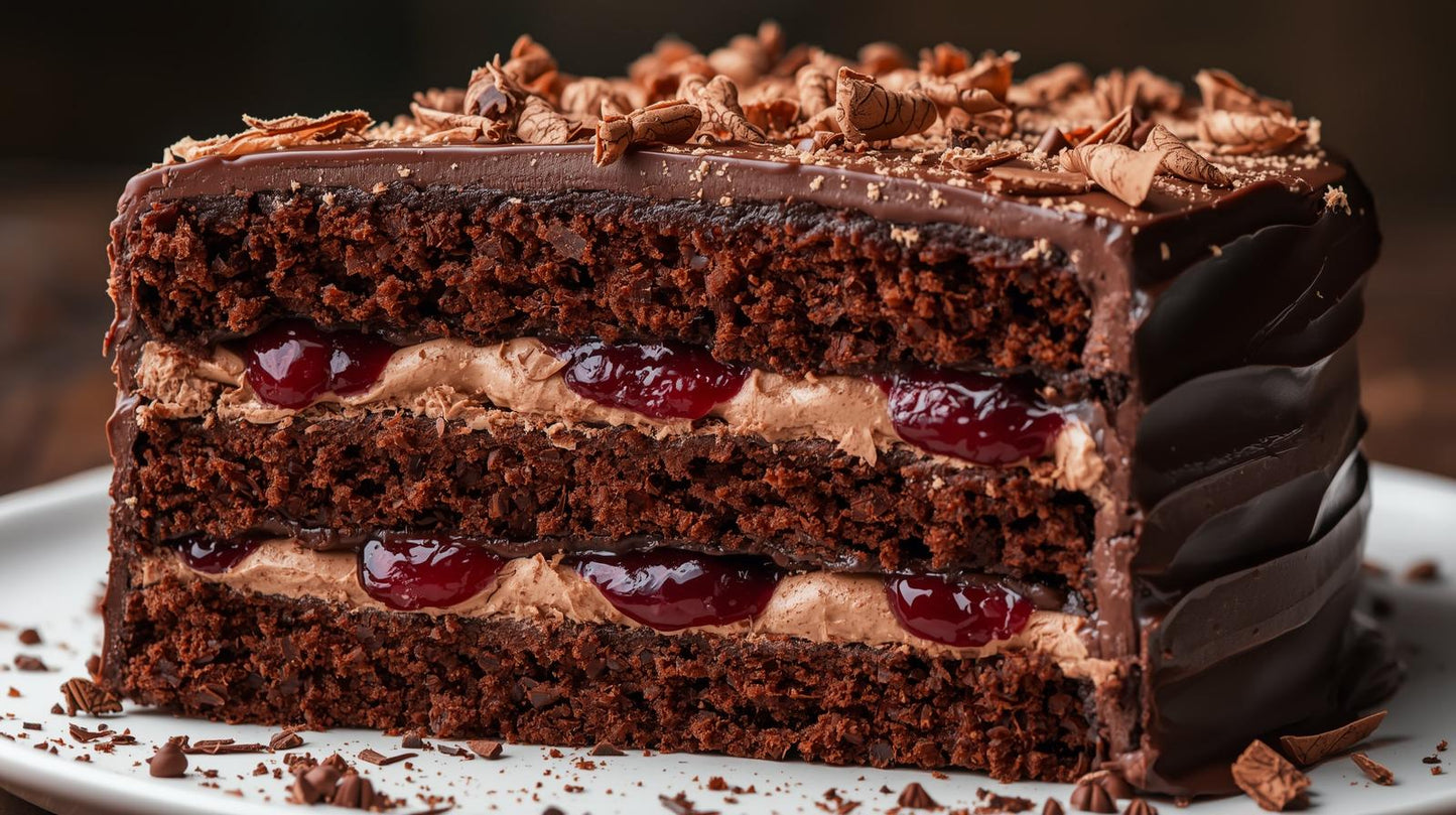 Шоколадова торта с вишни