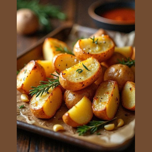 Печени картофи с копър и чесън 200г